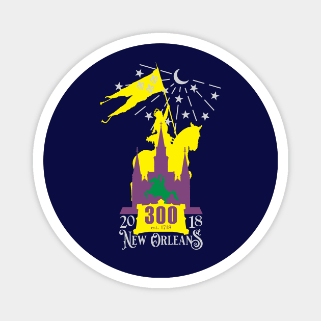 New Orleans Tricentennial 300TH Anniversary Magnet by PeregrinusCreative